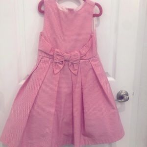 Janie & Jack Pink seersucker dress